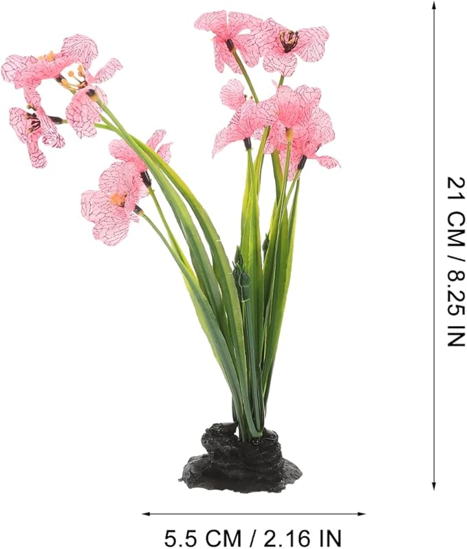 NOLITOY 2Pcs Pink Fish Tank Decor Aquarium Decoration- Betta Water Plants Decoration Models for Aquarium Decorative