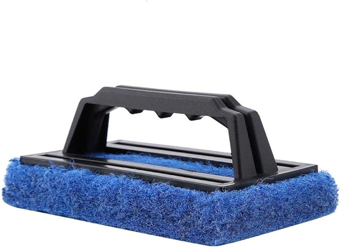 Yosoo Aquarium Fish Cleaning Brush, Glass Scraper Cleaner, Aquarium Cleaning Tool, Hand-held Plastic Bathroom Tile Surfaces Household Kitchen