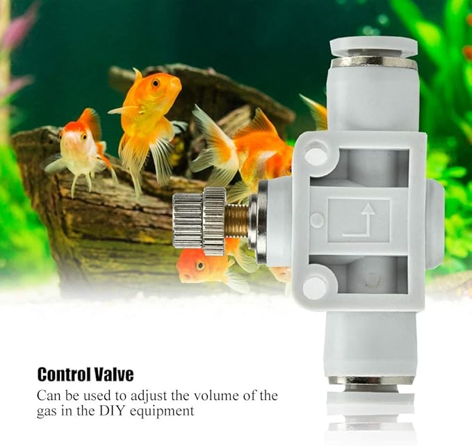 Fish CO2 Generator, Air Flux Control Valve, Regulator and Diffuser, CO2 Special FinE Tuning Valve, Aquarium Setups and Homemade Regulating