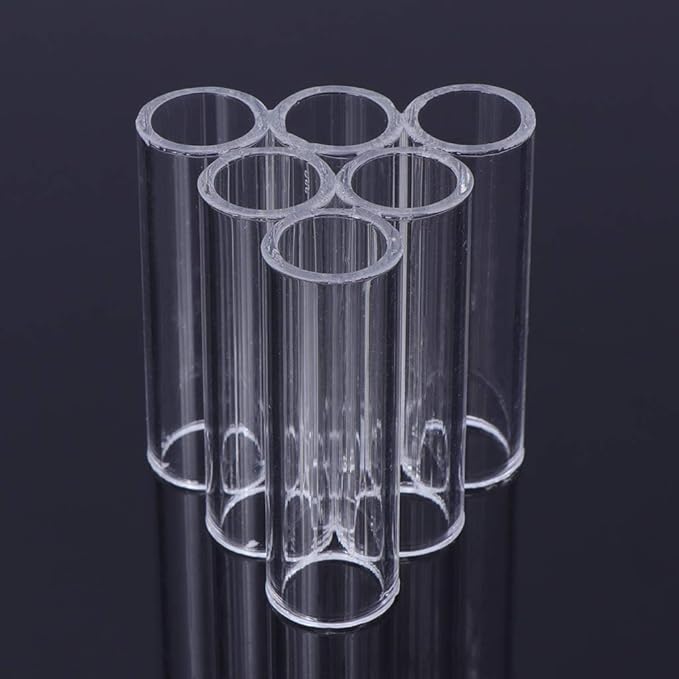 Aquarium Shrimp Shelter Tube Cave Clear Acrylic Habitat Breeding House Fish for Tank Decor 3 or 6 Tubes Betta Hideo Aquarium Heater Light Thermometers Gravel Sand Decorations