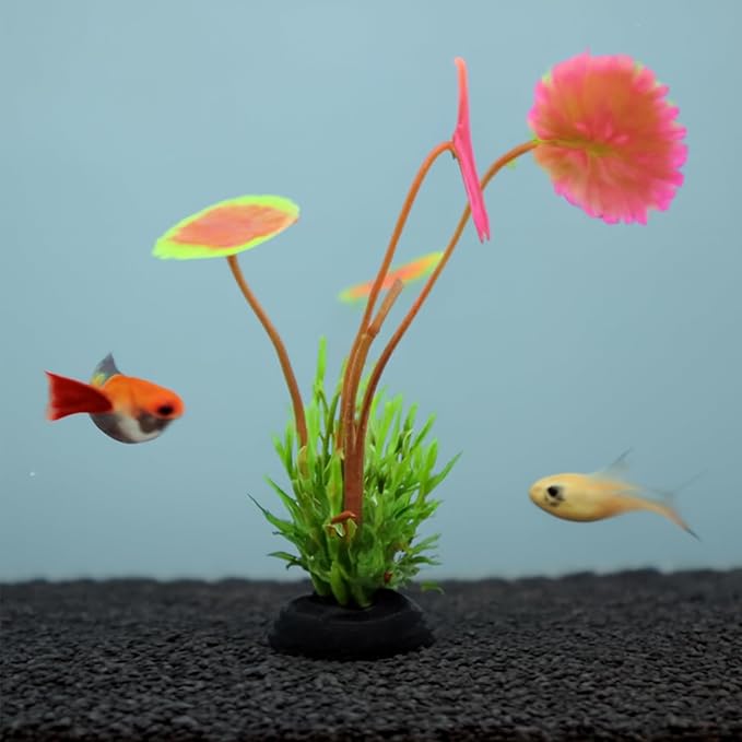 16-Piece Artificial Aquarium Plants Set – Vibrant, Realistic Fish Tank Decorations for Aquariums, Reptile Terrariums, and Aquatic Landscapes
