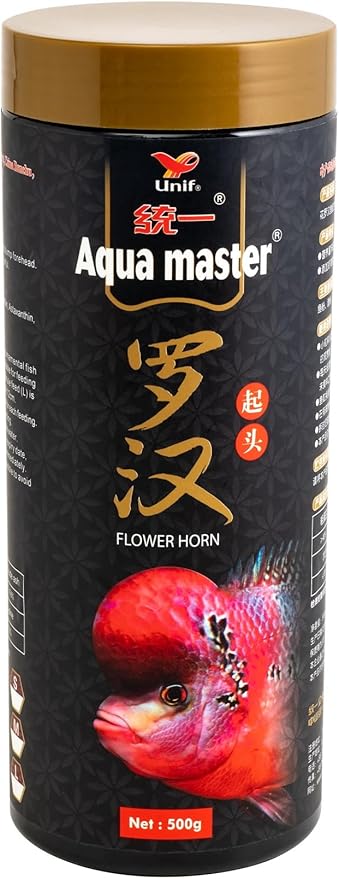 AquaMaster Super Color Enhancer Food for Flower Horn Fish 500g