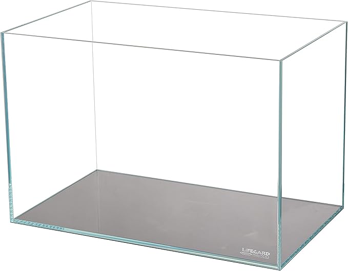 Lifegard Aquatics Low Iron Ultra Clear 17 Gallon Mitered Glass Crystal Aquarium – Rimless, 45° Beveled Edge Glass