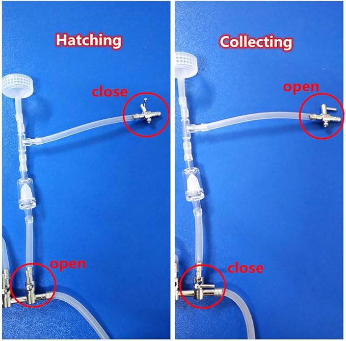 PUPUZAO 2-Way Soda Bottle Brine Shrimp Hatchery Kit Artemia Hatching Tools