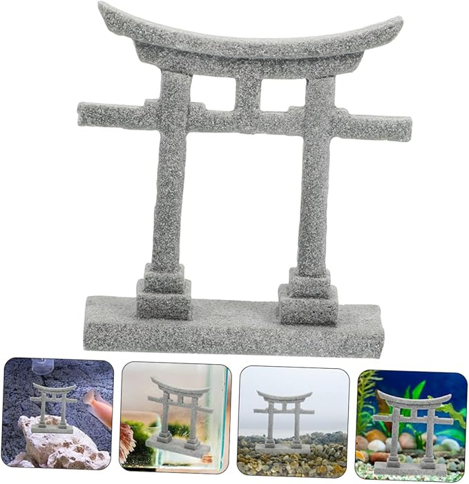 balacoo Outdoor Stone Craft Fish Tank Decor Aquarium Ornament Sand Table DIY Ornament Garden Statues