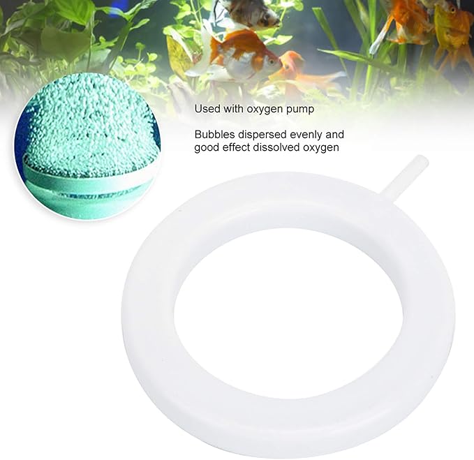 GLOGLOW Nan 2PCS Aquarium, Sand Stone Oxygen Plate, Air Pump Accessories for Fish Tank and Hydroponics, Diameter 10cm, Ideal for Fish Raising Equipment Tank Aerator Pump