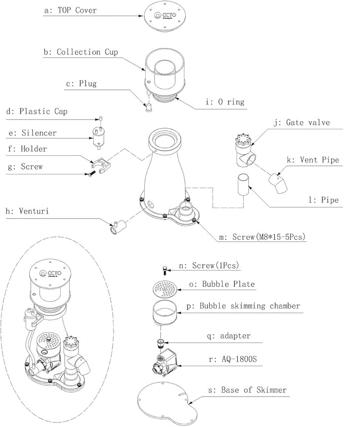 Reef Octopus Classic 152-S Protein Skimmer