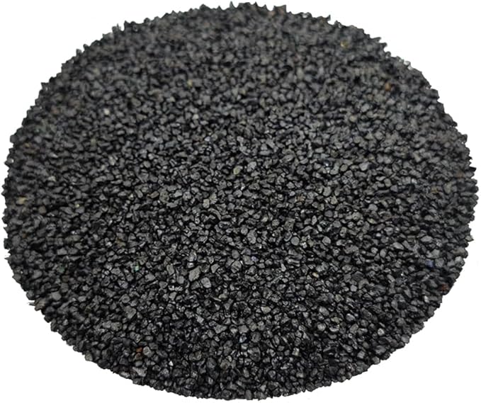 30g Crushed Stone Mini Crystal Chips Decorative Pebbles Gravel Irregular Gemstones Filling Gravel for Water Fountain Sand Landscape Fish Tank Garden (Black(1-2mm))