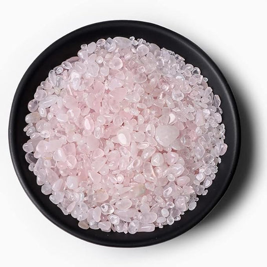 3-5MM Natural Stone Gravel Quartzs Agat Jaspers Chips Minerals Tumbled Specimen Stone Home Aquarium Decoration,NO.11 Rose Quartz,50g