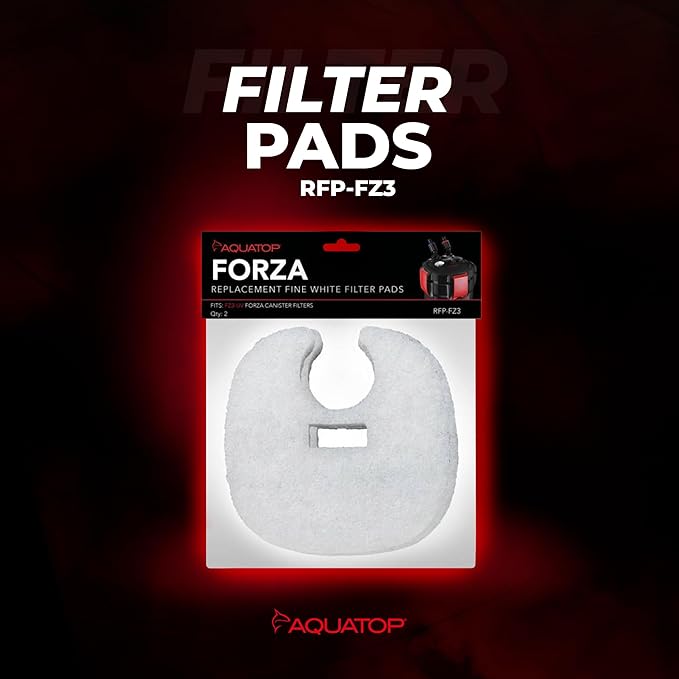 Aquatop RFP-FZ3 Fine White Filter Pads – Fits FZ3-UV Canister Filters – Controls Fine Particles – Keeps Water Clear – Easy to Install – 2 Pack
