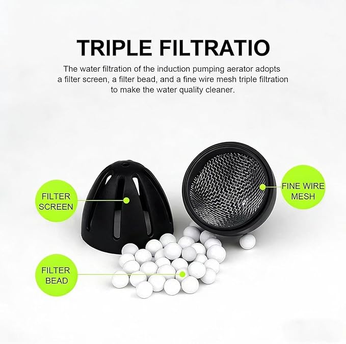Induction Oxygen Pump Rechargeable Energy Saving Aquarium Air Pump Aerator Fishing Pump Portable Basin Outdoor Faucet for Camping Traveling Rodster