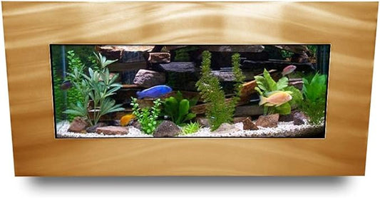 Aussie Aquariums AA-Skyline-BGOLD 2.0 Wall Mounted Aquarium Brushed Gold