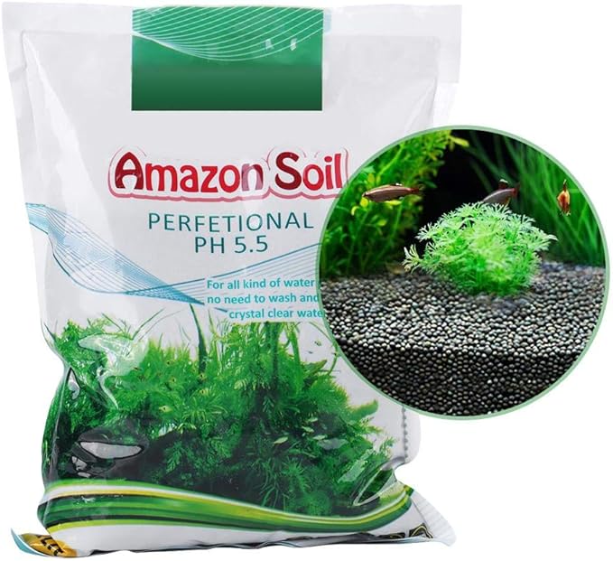 Aquatic Plant Soil, 1000g Aquasoil, Aqua Soil, Aquarium Plant Substrate Fish Bottom Plant Sand Mud for Root Growth of Most Types of Grass