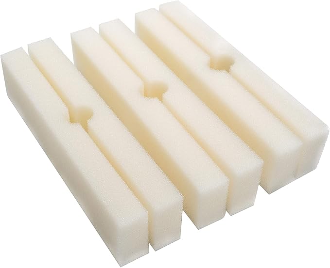 Replacement White Foam Filter Pads Fits Fluval FX4 / FX5 / FX6 (Pack of 6)