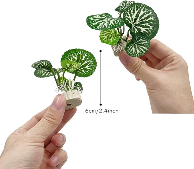 Betta Fish Tank Cave Decorations Aquarium Decoration Ornaments Accessories Betta Leaf pad Hammock (Fish Cave Toy-A)