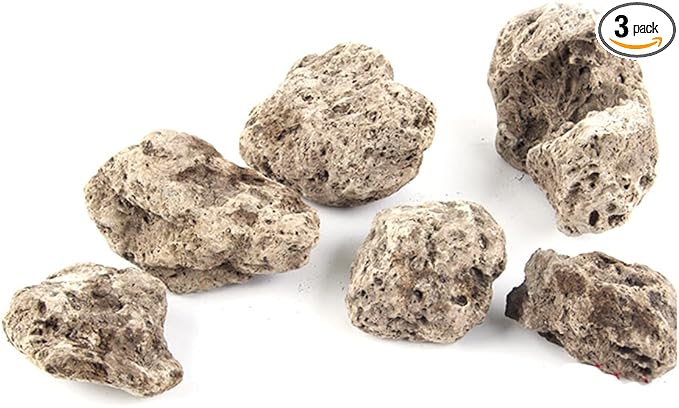3Pcs Floating Real Rocks Aquarium Water Plant Fish Tank Aquatic Landscape