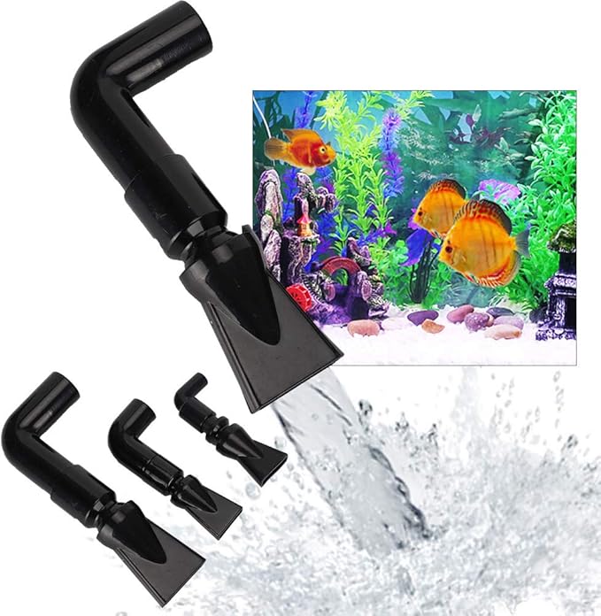 Zerodis 360 Degree Rotating Elbow, Fish Nozzle Water Fish Water Outlet Tube Pump Fitting Function Fish Water Tool
