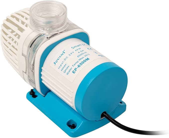 Jecod EP Smart DC Pump with LCD Display Controller for Saltwater Tank (EP-6500M, 1717GPH)