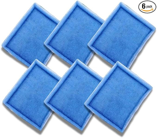 6 Pack Replacement Aquarium Filter Cartridge, Fit for Aqua-Tech 10-20 Gallon Power Filters, for Aqua-Tech EZ-Change #2 Fish Tank Filters