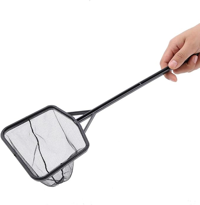 Aquarium Fish Net, Lightweight Nylon Aquarium Shrimp Net Fish Fishing Net Fish Net Mesh Fish Catching Mesh Tool with Plastic Handle