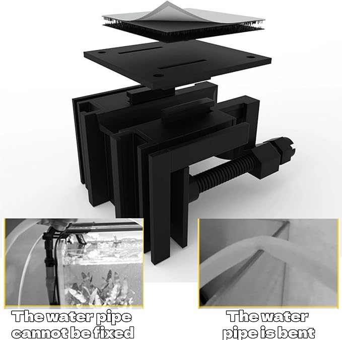 Fish Tank Clamp Versatile Inlet Outlet Holder Fish Tank Fixed Clamp Acrylic Aquarium Clip for Aquarium Setup and Equipment Organization