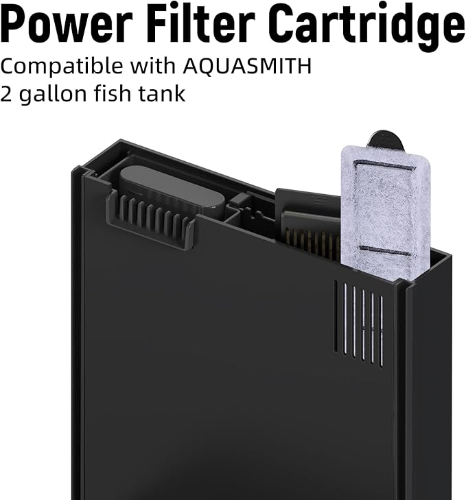 Small Filter Cartridge Compatible Filters, Aquarium Fish Tank Filter Cartridges Replacement for Aquarium Filters Size 2.5/6