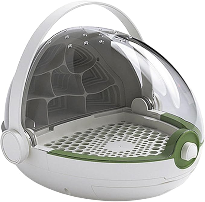 MagiDeal Portable Silkworm Transport Container Kids Outdoor Toys Reptile Feeding Box Transparent Animal Habitat Cage for Pet Spiders Frogs Scorpions