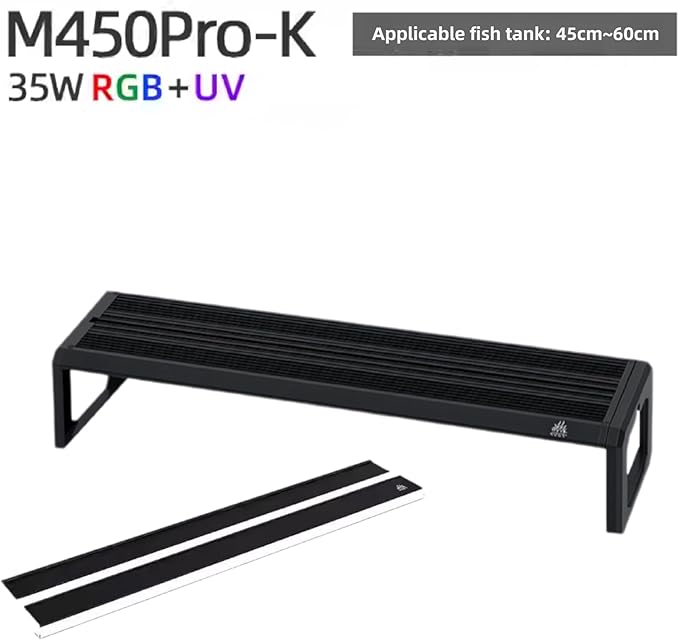 Week Aqua M Series Full Spectrum Planted Aquarium Fish Tank Led Light(M450Pro-K + Shades)