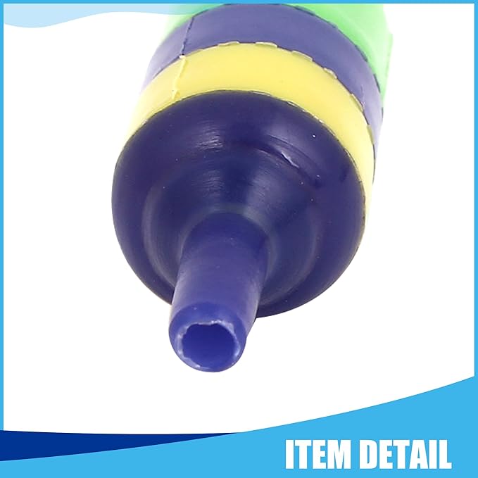 Aquarium Air Stone, Striped Airstone Diffuser for Aquarium Fish Tank, 0.6 x 1.7inch (Multicolor 10Pcs)
