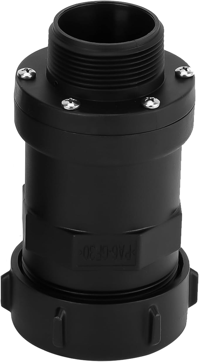 2'' Check Valve Connector for Sump/Sewage Pump, without Clamps, Easy Instal
