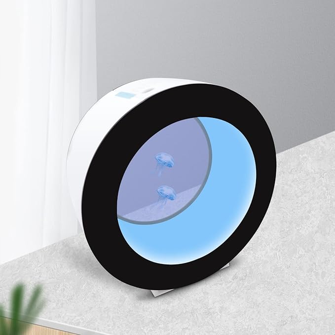 Jellyfish Aquarium, 4.8gal Remote Controllable Intelligent Water Circulation Function of Filtration System, 16 Colors and 4 Light-Changing Effects, for Betta Jellyfish Goldfish Home Office