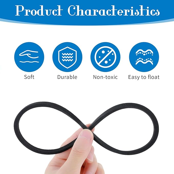 5Pcs Fish Feeding Ring, 5 Sizes Aquarium Feeding Ring for Fish Tank, Round EVA Floating Plant Corral/Aquarium Fish Feeder Ring Filter Out Floating Plants Accessories (Black)