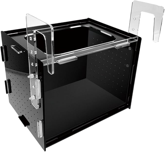 Fish Breeder Box Isolation Box Transparent Separator Easy Installation Hatchery Incubator for Baby Fish Betta Guppy, 30x20x20cm