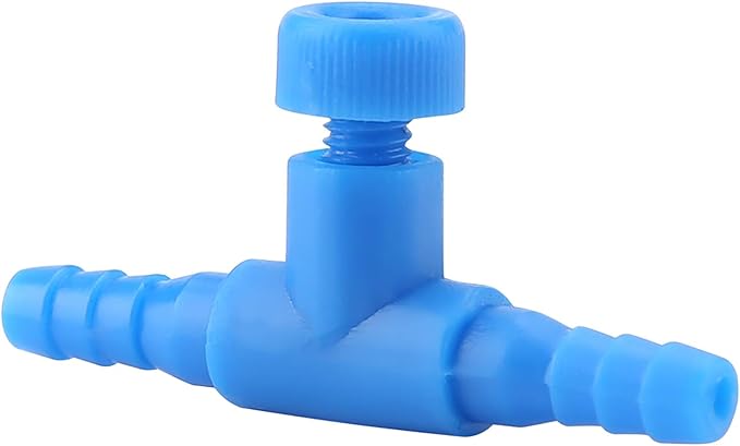 10Pcs 3 Way Aquarium Air Pump Control Valves Plastic Fish Airflow Control Valves Aquarium T-shape Inline Tubing Connectors