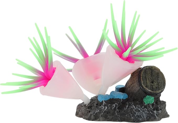 Fluorescent Aquarium Coral, Vibrant Glowing Effect, Fish Tank Decorations, Artificial Accessories, Green