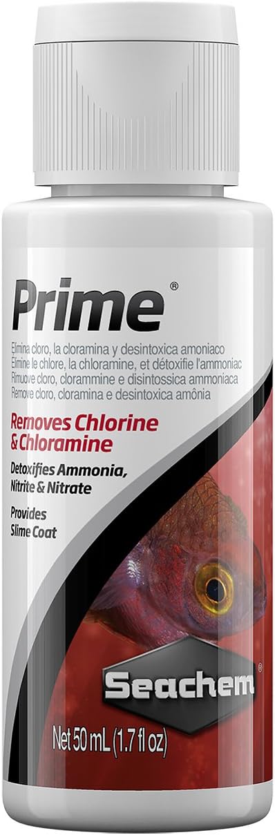 Seachem Prime Fresh and Saltwater Conditioner - Chemical Remover and Detoxifier 50 ml