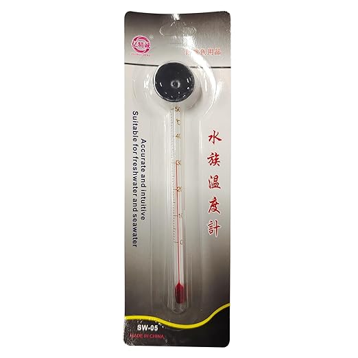 Aquarium Accurate Thermometer Easy-to-Read Fish Tank Thermometers Sucking Cup Monitors Terrarium Temperature Meter Aquarium Thermometer
