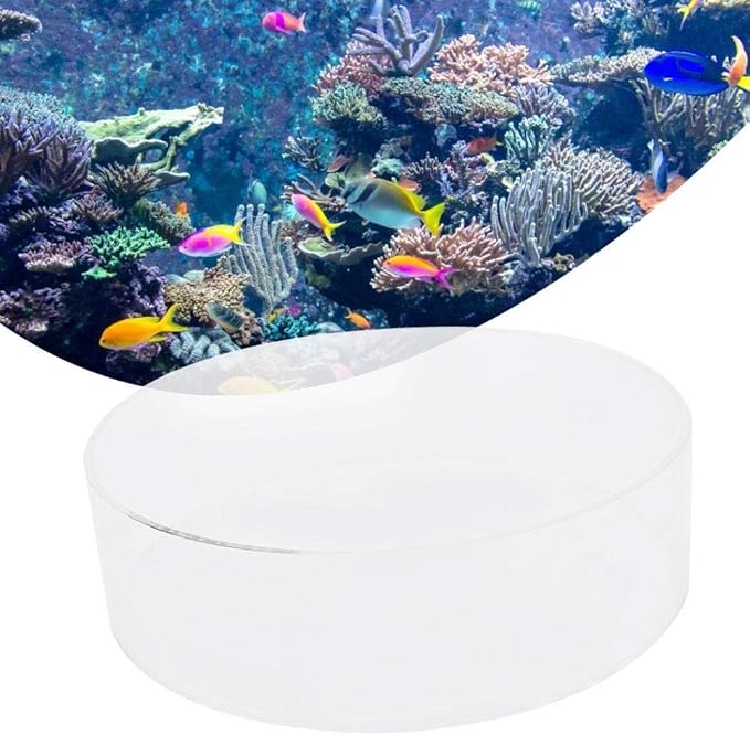 GLOGLOW Acrylic Observe Lens, Cylinder Fish Water Viewing Magnifier 250mm for Aquarium Photography Ornaments for Aquarists, Underwater Exploration Enthusiasts