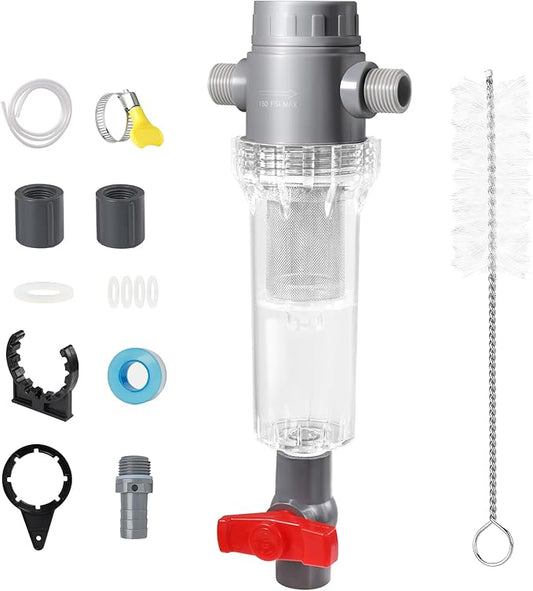 Aquarium Filter Fish Poop Filter, Aquarium Fish Waste Collector Internal Filte Fish toilet, fish waste collection and sedimentation filter, Aquarium Fish Stool Suction Collector Fish for Manure Filt