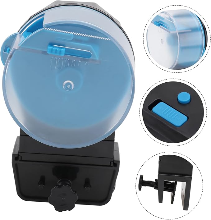 POPETPOP 1Set Automatic Fish Feeder for Aquariums and Turtle Tanks of Smart Feeding Tool with Two Modes Durable Material Easy to