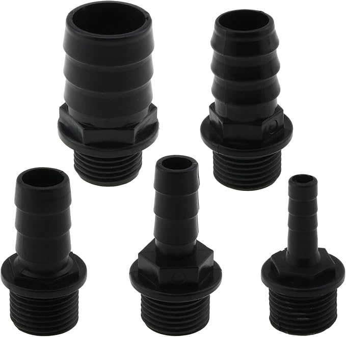 5IN1 Nozzles Kit for Fountain Pump, Aquarium, Fish Tank, Pond, Hydroponics, Statuary Accessories 5 Sizes