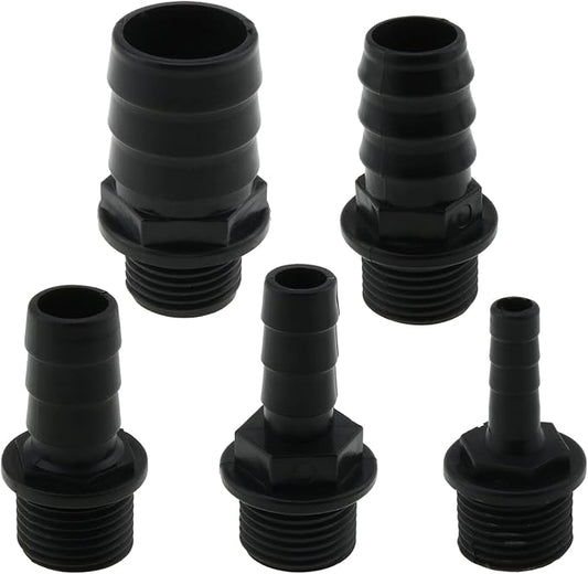 5IN1 Nozzles Kit for Fountain Pump, Aquarium, Fish Tank, Pond, Hydroponics, Statuary Accessories 5 Sizes