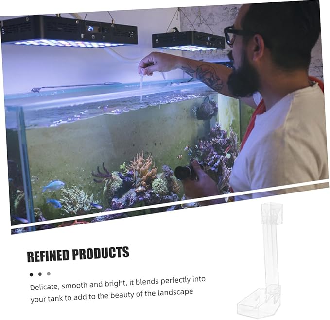 Aquarium Shrimp Feeder Tube Fish Tank Feeding Tube 28cm Fish Tank Accessories Automatic Feeder Container for Betta Vacation Feeding