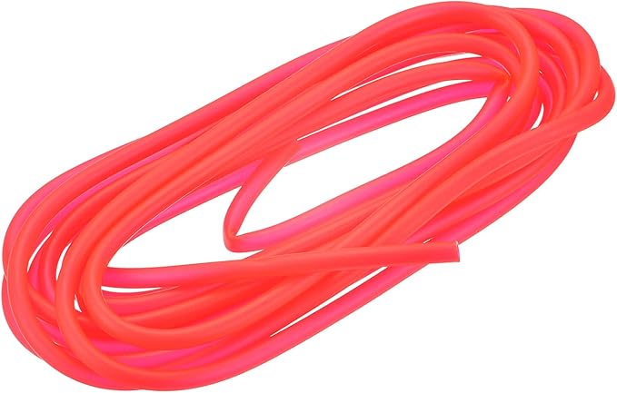 uxcell Aquarium Airline Tubing Hose 5/32" ID 15/64" OD 1Pcs 13.12 Ft Silicone Flexible Airline Tubing for Fish Tank, Terrariums, and Hydroponics, Dark Red