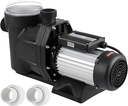 1pcs Swimming Pool Pump with Sand Filter High Flow 1.5HP-2.5HP Water Pump 1850W Tub Aquarium Pump for In/Above Ground Pool(110V 2.5HP)