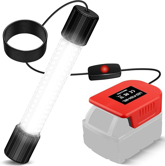 Underwater Fishing Light Compatible with Milwaukee M18 Battery 1300 Lumens IP68 Waterproof Submersible LED Fish Attractant Light for Night Fishing Dock Boat Kayak (Battery Not Included)
