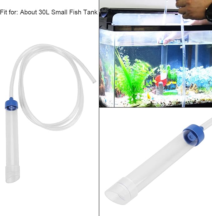 Ejoyous Aquarium Water Changer, Manual Water Changer Gravel Cleaner Siphon Tube Fish Cleaning Tool