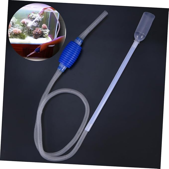 1.7m Aquarium Fish Tank Cleaner Siphon Pump Gravel Water Cleaner Easy-to-use Cleaner Pump for Aquariums Random Color