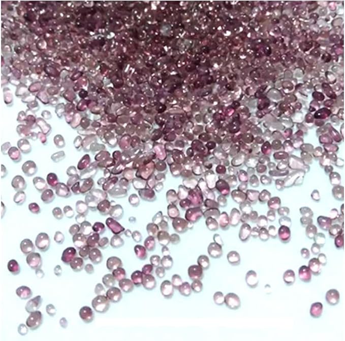 30g Crushed Stone Mini Crystal Chips Decorative Pebbles Gravel Irregular Gemstones Filling Gravel for Water Fountain Sand Landscape Fish Tank Garden (Wine Red(1-2mm))