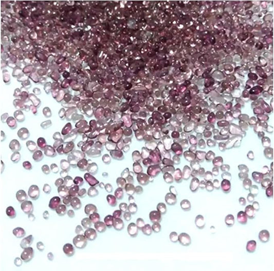 30g Crushed Stone Mini Crystal Chips Decorative Pebbles Gravel Irregular Gemstones Filling Gravel for Water Fountain Sand Landscape Fish Tank Garden (Wine Red(1-2mm))